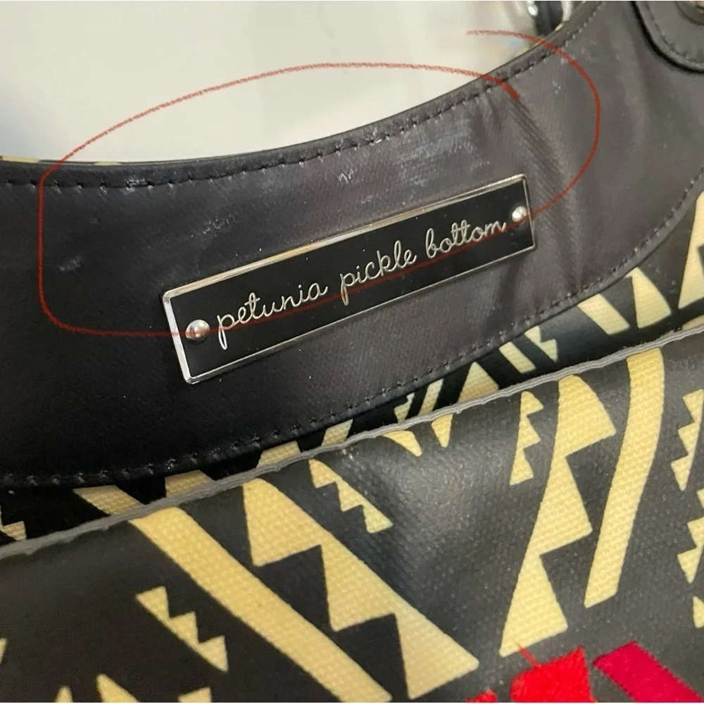 Petunia Pickle Bottom City Carryall Diaper‎ Bag Secrets of Salvador *Black*